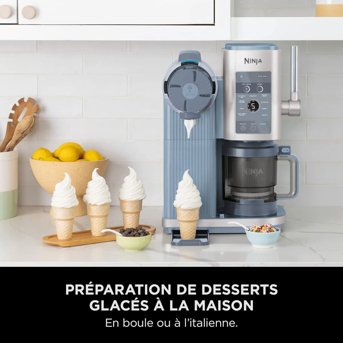 Ninja Machine à glaces et glaces à l’italienne 13-en-1 Ninja CREAMi Scoop & Swirl — visuel 6