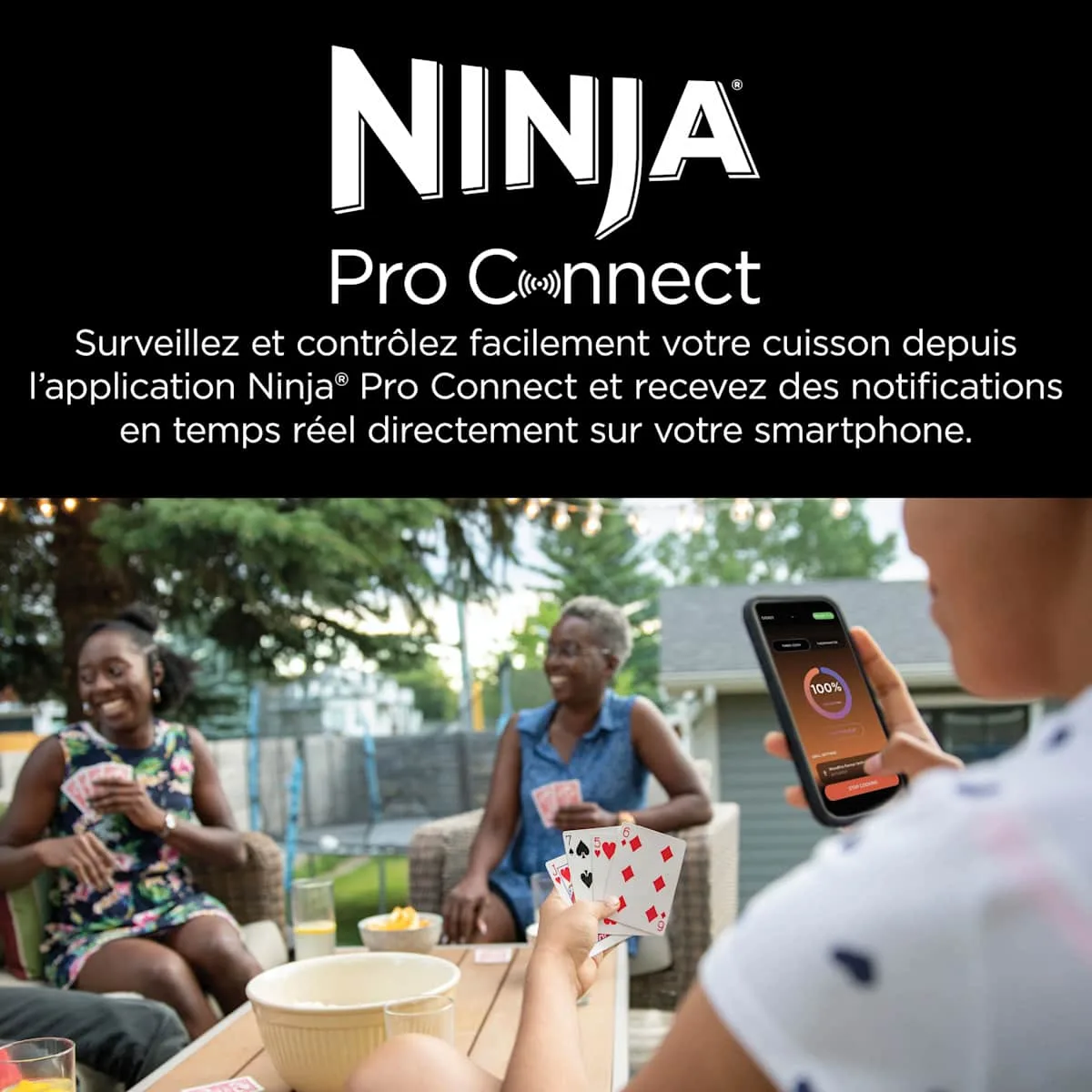 Ninja Barbecue électrique et fumoir Ninja Woodfire Pro Connect XL avec app OG901EU — visuel 6