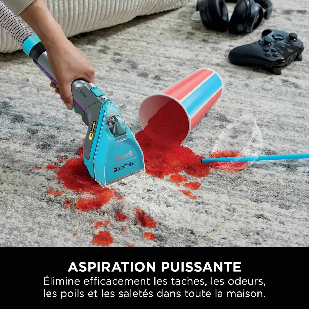 Shark Shark StainStriker HairPro Pet - Shampouineuse Nettoyeur Détacheur Tapis, Canapé & Animaux — visuel 5