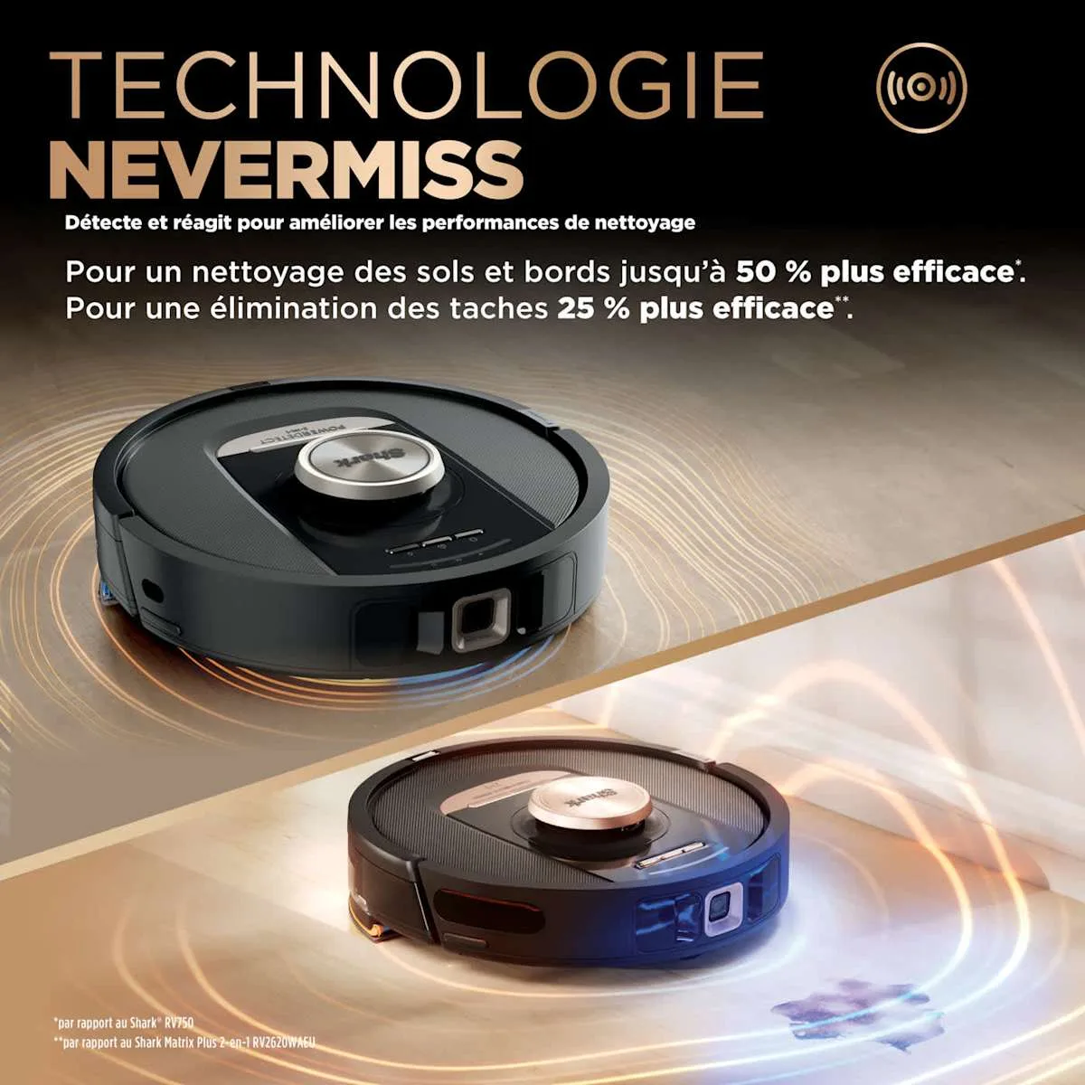 Shark Robot aspirateur et laveur Shark PowerDetect NeverTouch Pro autovidant et autoremplissant RV2800ZEEU — visuel 4