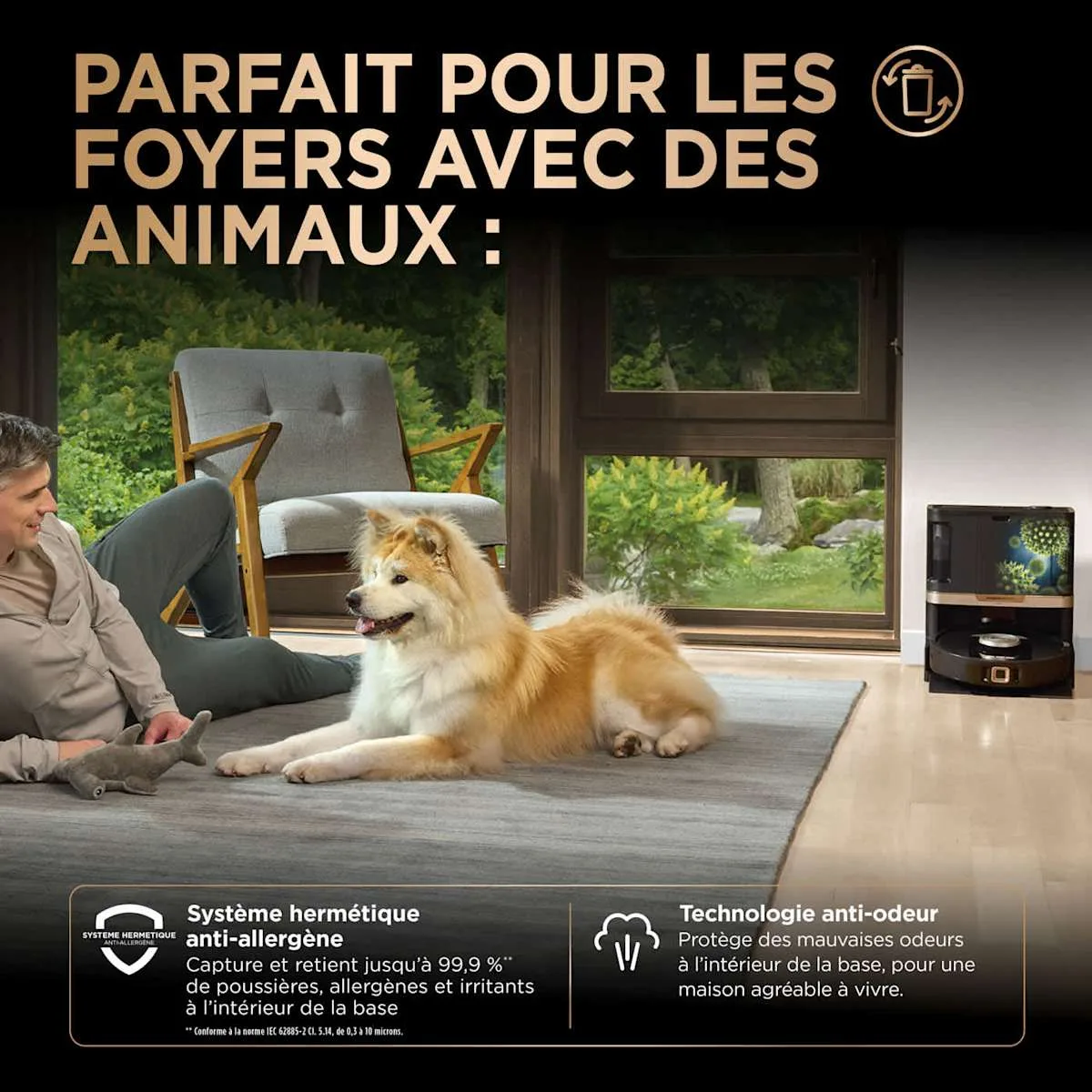 Shark Robot aspirateur et laveur Shark PowerDetect NeverTouch Pro autovidant et autoremplissant RV2800ZEEU — visuel 6