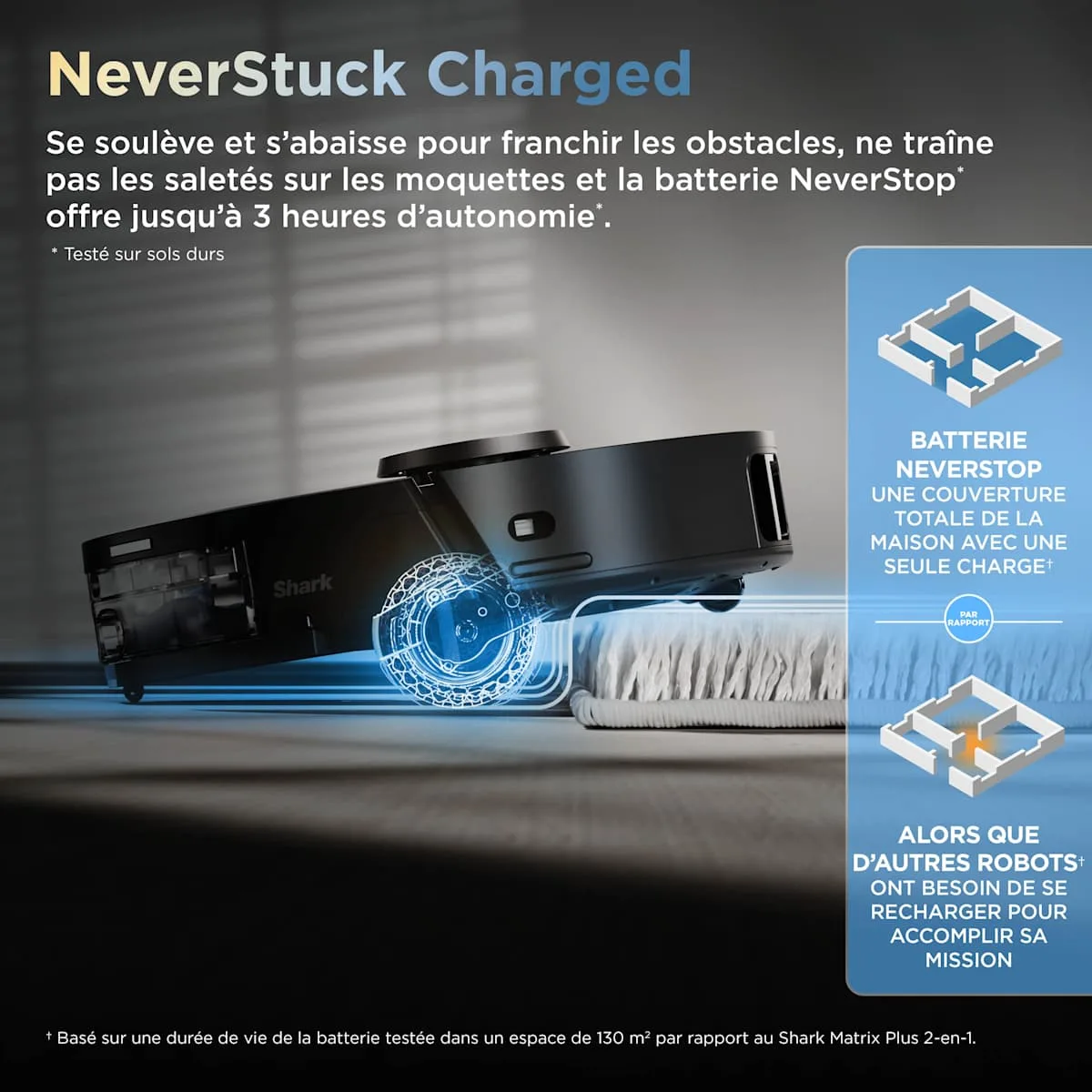Shark Robot aspirateur et laveur Shark ThermaCharged PowerDetect avec séchage à chaud — visuel 4