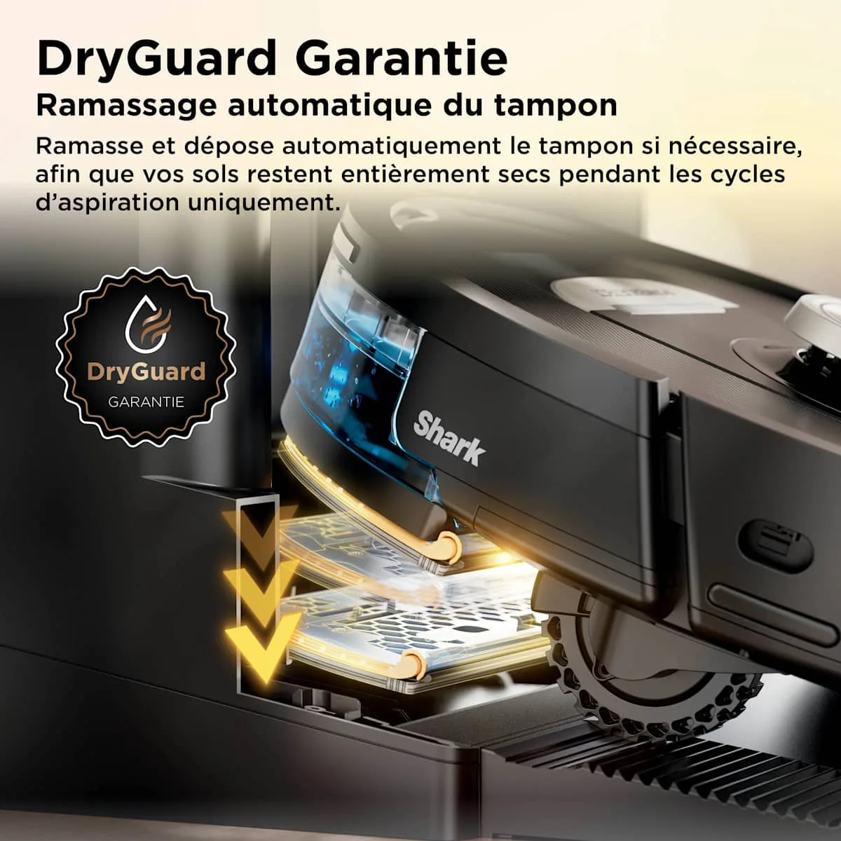 Shark Robot aspirateur et laveur Shark ThermaCharged PowerDetect avec séchage à chaud — visuel 5