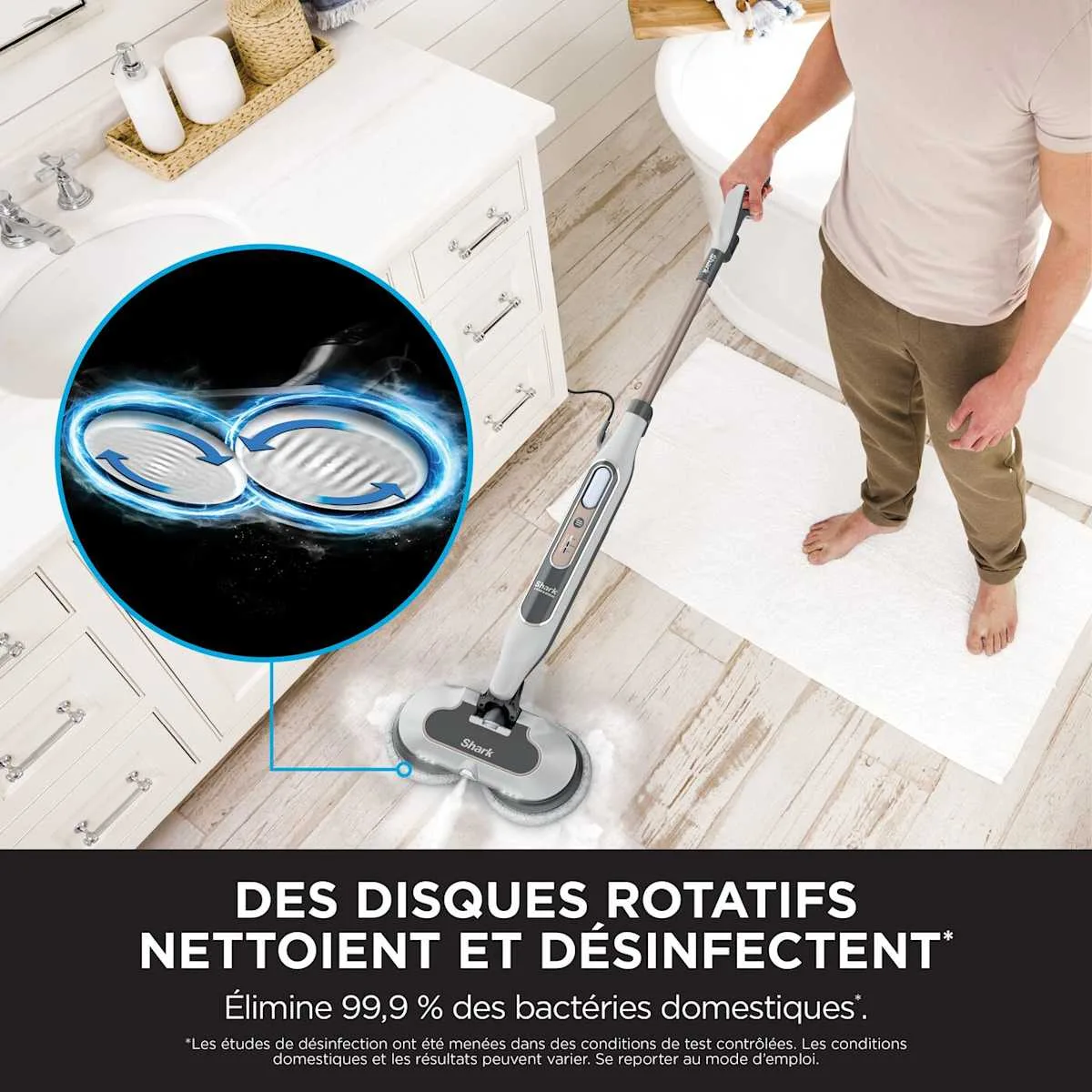 Shark Balai nettoyeur automatique Shark avec jet de vapeur et rouleau auto-nettoyant — visuel 3