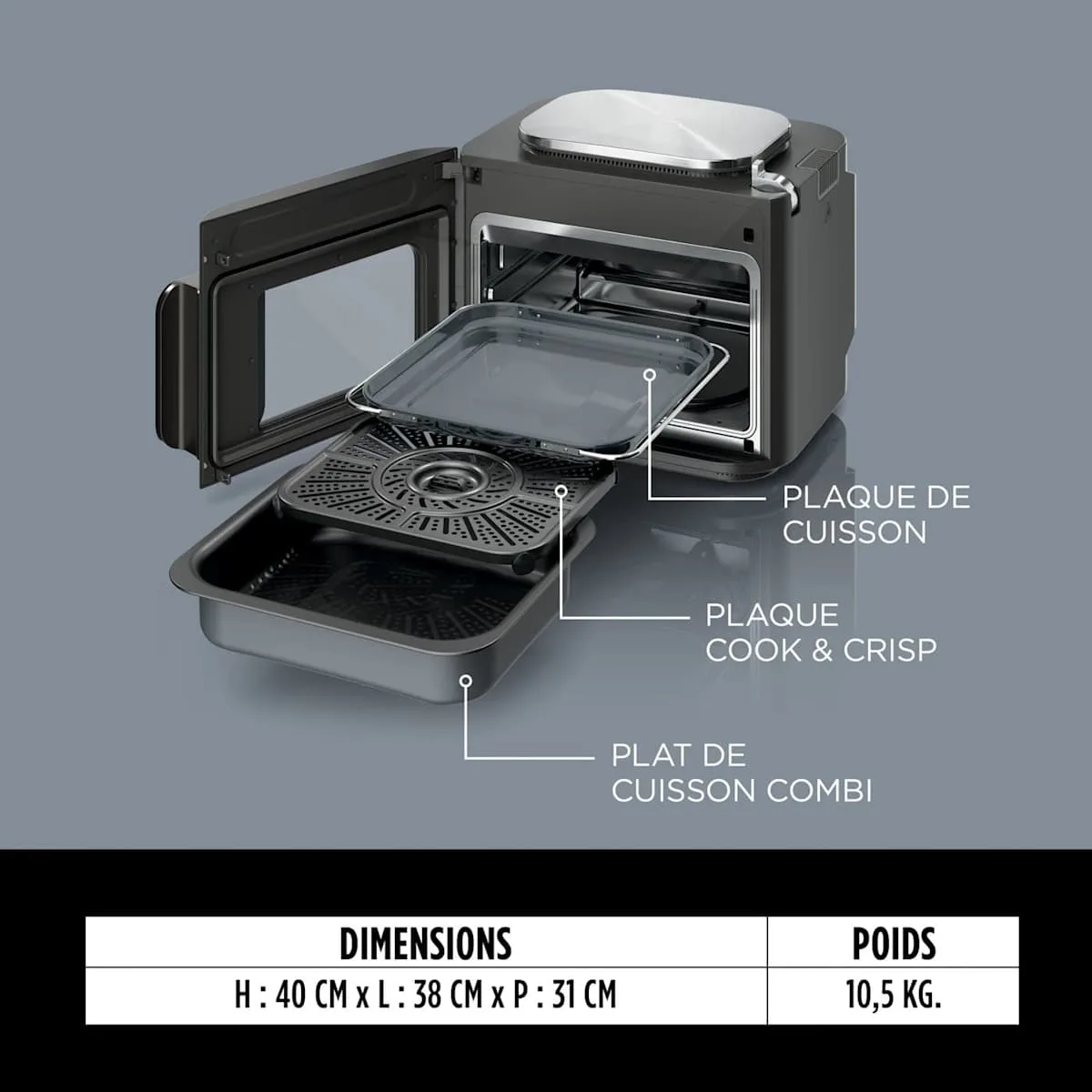 Ninja Ninja Combi Multicuiseur rapide, cuit-vapeur, four, air fryer 12-en-1 — visuel 4