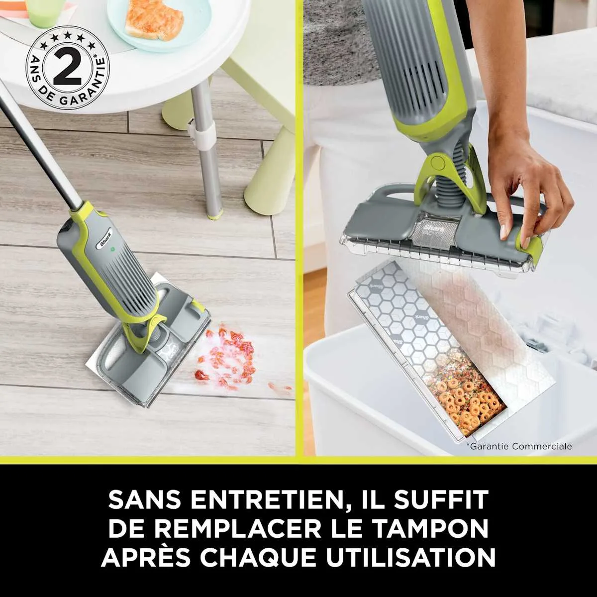 Shark Balai laveur sans fil 2-en-1 Shark VacMop avec tampons jetables — visuel 5