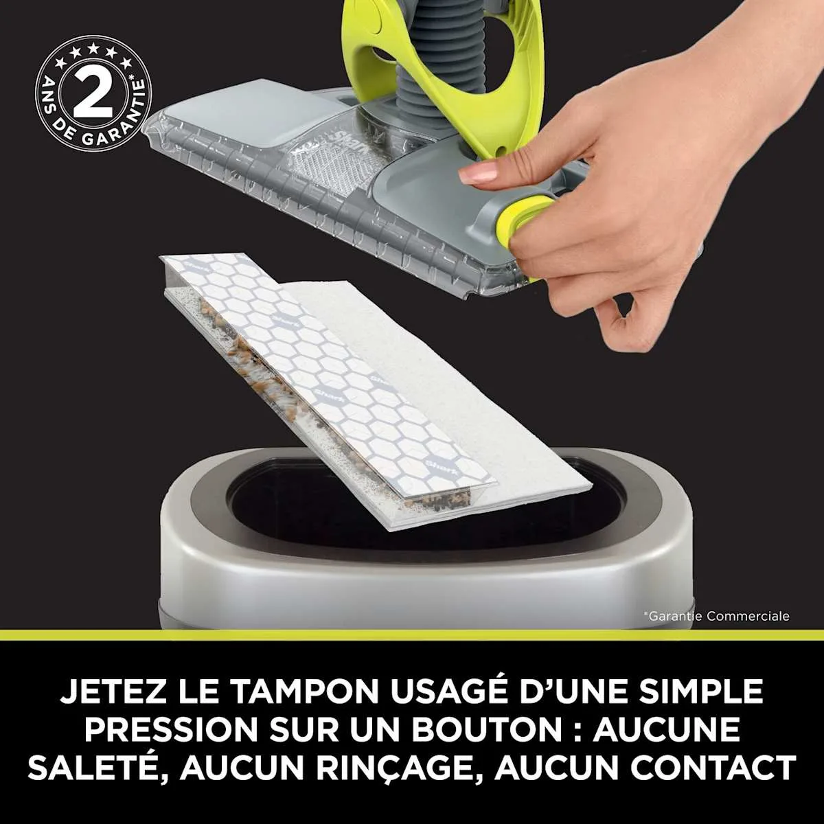 Shark Balai laveur sans fil 2-en-1 Shark VacMop avec tampons jetables — visuel 6