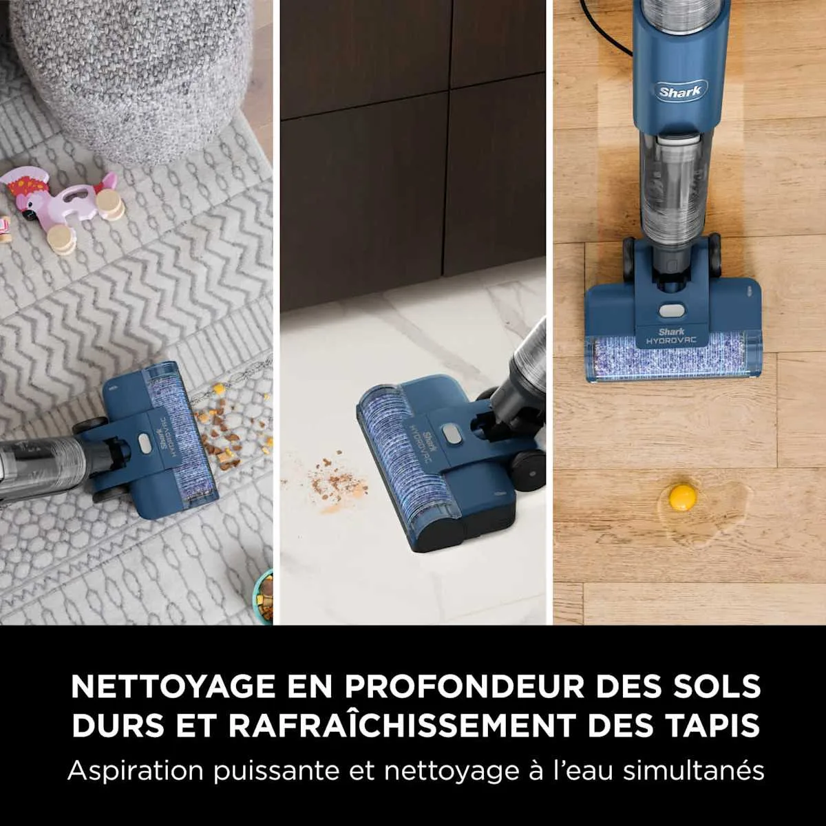 Shark Aspirateur laveur filaire Shark HydroVac pour sols durs et moquettes — visuel 3