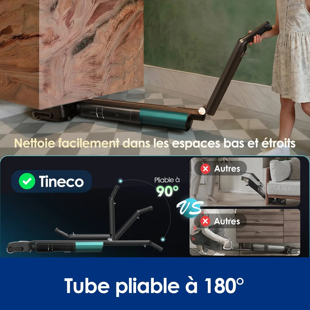 Tineco Tineco Floor One i7 Fold Aspirateur Sec et Humide Sans Fil — visuel 3
