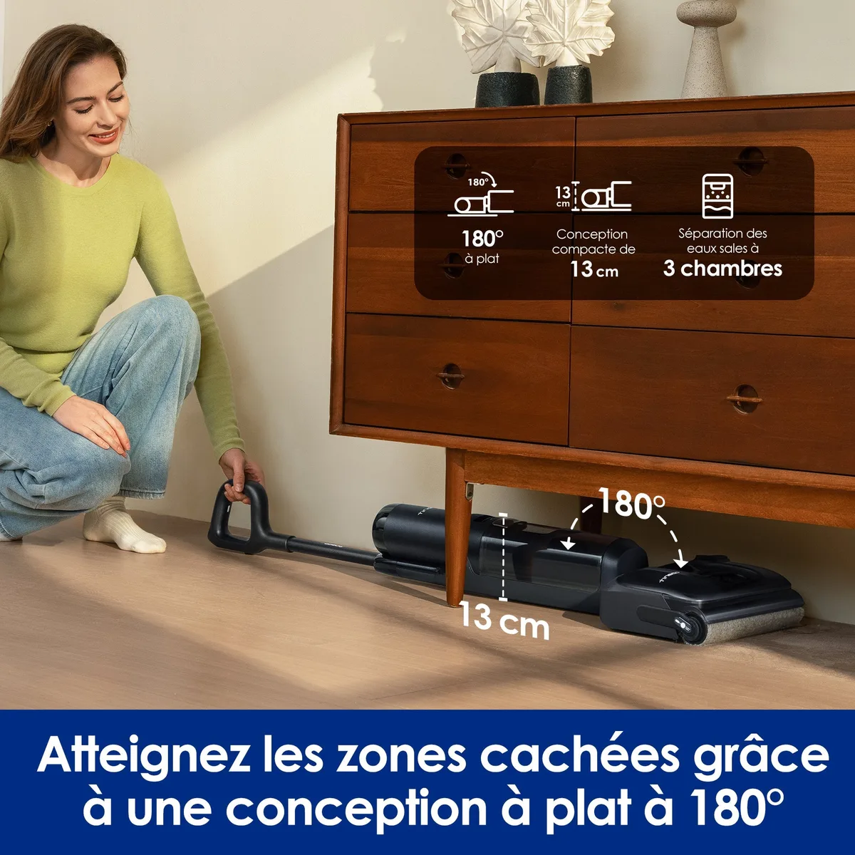Tineco Tineco Floor ONE S7 Stretch Ultra Aspirateur Sec et Humide Sans Fil — visuel 4