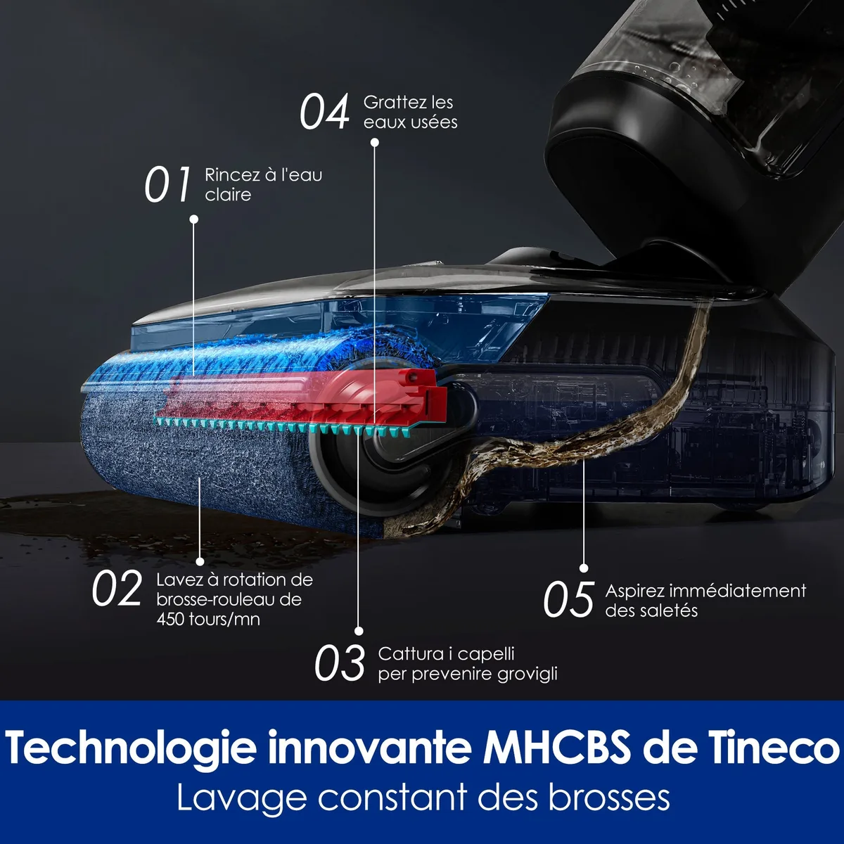 Tineco Tineco Floor ONE S7 Stretch Ultra Aspirateur Sec et Humide Sans Fil — visuel 5