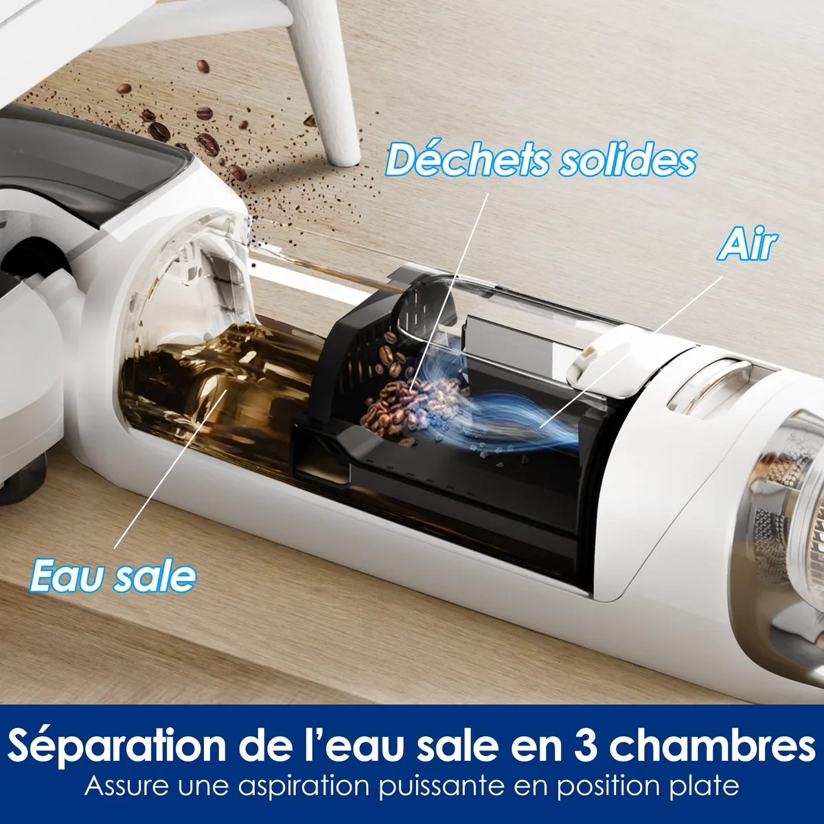 Tineco Tineco Floor ONE STRETCH S6 Aspirateur Eau et Poussière Laveur de Sols — visuel 3