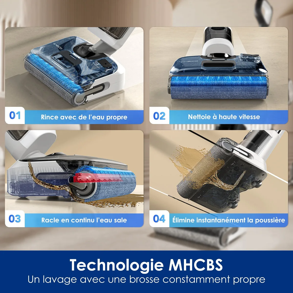 Tineco Tineco Floor ONE STRETCH S6 Aspirateur Eau et Poussière Laveur de Sols — visuel 4