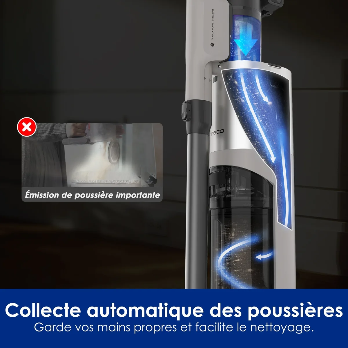 Tineco Tineco Pure One Station 5 Pro Aspirateur Balai sans Fil avec Base — visuel 3