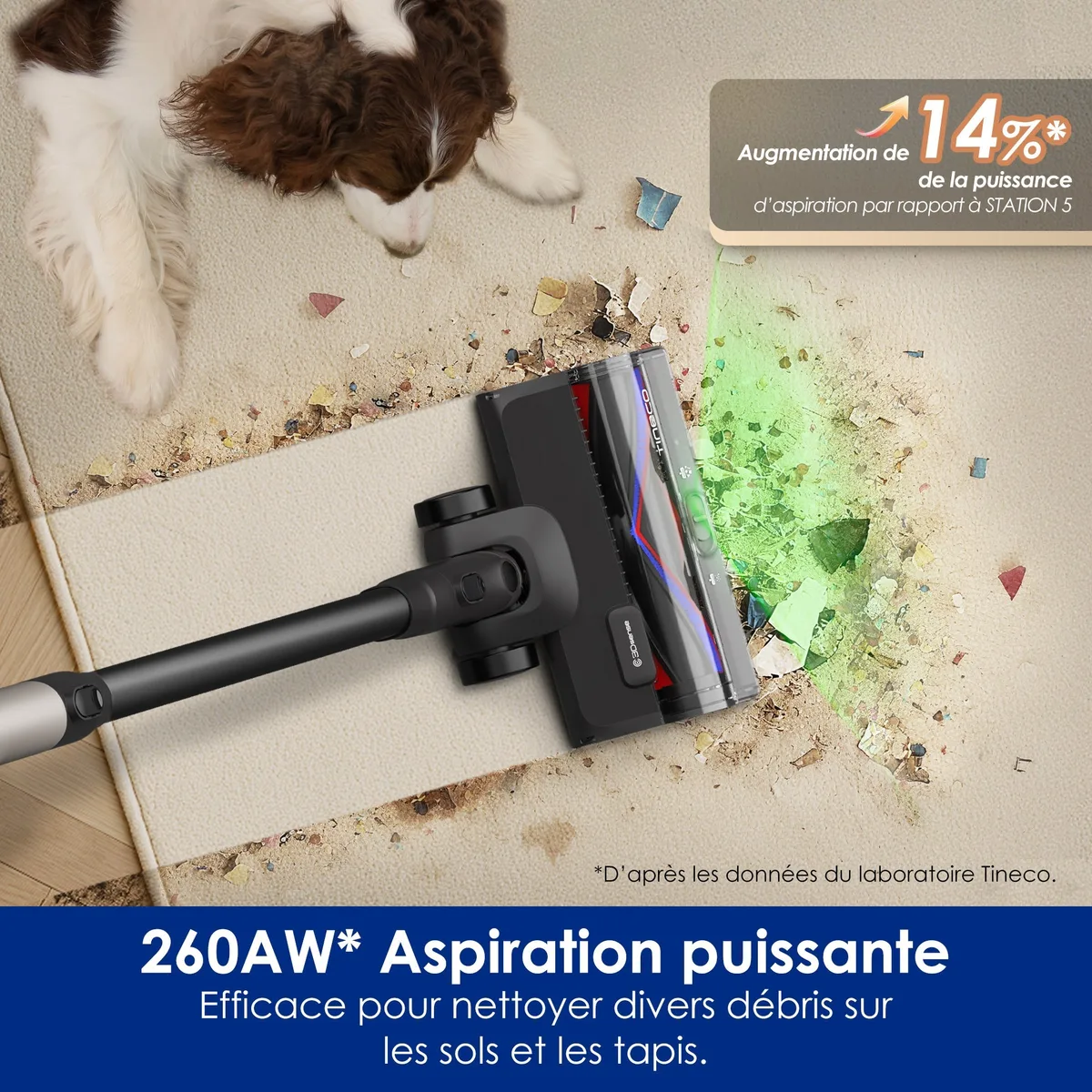 Tineco Tineco Pure One Station 5 Pro Aspirateur Balai sans Fil avec Base — visuel 4